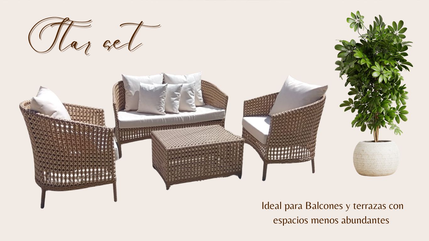 Tar Set de exterior para muebles de terraza modernos en Santiago